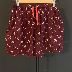 Girls Crewcuts Burgundy skirt with Pockets